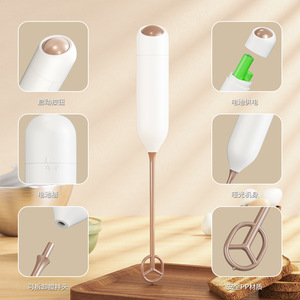 Mousseur à lait Xinzhida KJBQ-21J, mixeur électrique sans fil rechargeable pour café et fouettage des œufs - Product Image 2