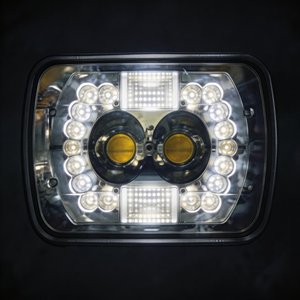 Luz de Trabajo LED de 7 Pulgadas y 90W, Doble Fila, Doble Color, Estroboscópica, IP67, para Jeep Wrangler XJ YJ, Tractor, Camión, Todoterreno, <span class=keywords><strong>Venta</strong></span> al Por Mayor - Product Image 4