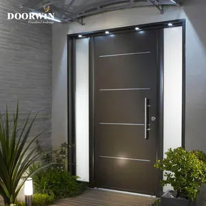Entrance Security Main Villa Aluminum Wood Front Modern Lobby Solid Wood Stainless Wood Entrance Door