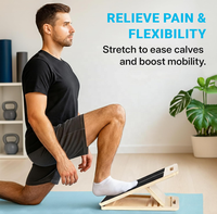 Planche inclinée en bois réglable, portable, durable et antidérapante pour la musculation et le fitness
