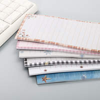 Papier de bureau décoratif A6, bloc-notes adhésifs, papier à écrire, logo imprimé personnalisé, bloc-notes mignon