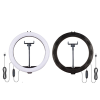 Anneau lumineux LED circulaire de 10 pouces pour photographie et maquillage, avec trépied et support de téléphone