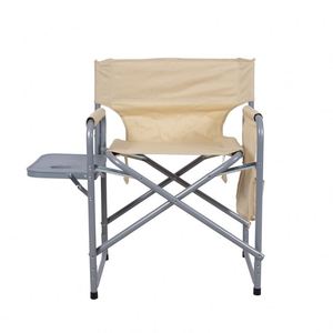 Chaise de camping pliable avec table latérale et poches de rangement, chaise d'extérieur robuste et portable pour le camping, le pique-nique et la pêche - Product Image 2