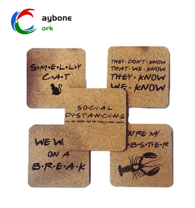Posavasos de corcho resistente al calor con patrón personalizado, almohadillas espaciadoras, Material protector y acolchado para tazas, pequeño regalo, posavasos de corcho - Product Image 3