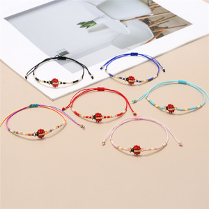 12 pezzi <span class=keywords><strong>coccinella</strong></span> Miyuki Bead <span class=keywords><strong>bracciale</strong></span> buona fortuna <span class=keywords><strong>coccinella</strong></span> regalo <span class=keywords><strong>coccinella</strong></span> Fan regalo moda squisito stringhe <span class=keywords><strong>bracciale</strong></span> donne ragazze - Product Image 2