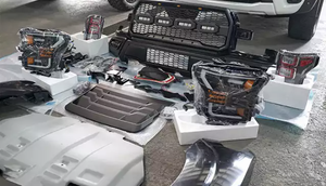 JD – kit de carrosserie de pare-chocs avant pour camion de ramassage automatique 4X4, accessoires pour Ford Ranger T6 T7 T8 2013-2019, mise à niveau vers F150 <span class=keywords><strong>Raptor</strong></span> <span class=keywords><strong>2021</strong></span> - Product Image 6