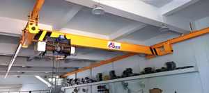 Système de grue monorail suspendue avec chariot motorisé et palan électrique pour la manutention des matériaux en usine - Product Image 2