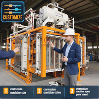 Guiju Automatische EPS Schuimdoos Vormmachine met PLC-besturing, energiebesparende machine voor het maken van polystyreen dozen voor vis/groenten/fruit