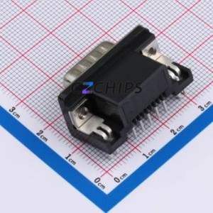 X0309WT17B1H D-Sub/VGA Connector Bent Lead Through Hole Connector Standard D-Sub Male 9P Right Angle Insert - Product Image 2