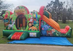 Farm Life Bounce House Combo - Wet/Dry vente en gros de combo humide avec toboggan nouvelle maison gonflable avec ventilateur - Product Image 4
