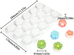 Moules à mousse de tournesol personnalisables en usine, en silicone, antiadhésifs, sans BPA, conformes LFGB, faciles à utiliser pour la pâtisserie DIY - Product Image 3