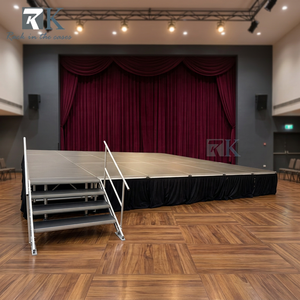 Outdoor <b>Stage</b> <b>Platform</b> 750kg/sq.m Loading Aluminum <b>Stage</b> <b>Platform</b> with Skirts Custom Color - Product Image 2