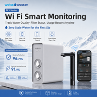 Système d'osmose inverse sans réservoir 3 en 1, 800 GPD, purificateur d'eau RO à haut débit avec robinet intelligent à chauffage instantané, contrôle WiFi