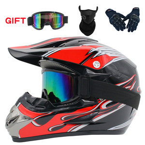 Casco <span class=keywords><strong>da</strong></span> Motocross di Alta Qualità per Tutte le Stagioni con Occhiali, Guanti e Maschera, Casco <span class=keywords><strong>da</strong></span> Cross per Moto <span class=keywords><strong>da</strong></span> Uomo - Product Image 5