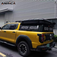 Couverture de benne de pick-up, Hardtop de benne, Capote de camping pour pick-up, Hardtop en aluminium, Rangement fermé, Universel, Anti-rouille, Personnalisable