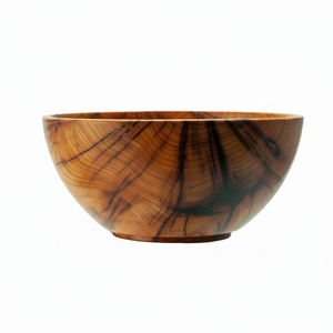 Tazón de madera de acacia de diseño clásico con cuchara, producto de supermercado desechable para ensalada de frutas para restaurante de Hotel en casa - Product Image 1