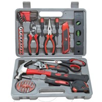 42 pcs set perkakas kerja dari produsen, kotak perkakas tangan profesional untuk perbaikan rumah, dalam wadah portabel
