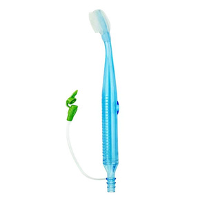 Brosse à dents manuelle transparente jetable Suyang avec aspiration pour patients alités - Product Image 2