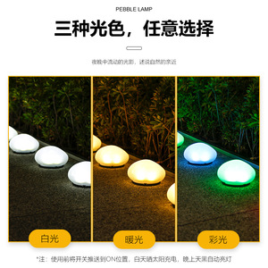 Lámpara Solar de Jardín con Diseño de Piedra Simulada, Luz de Patio Exterior, Imitación de Piedra, Lámpara Solar de Paisaje de Metal - Product Image 4