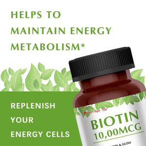 Capsules de biotine Clean-Label - Sans excipients, soutien pour les cheveux, les ongles et la peau, enregistré par la <span class=keywords><strong>FDA</strong></span> - Product Image 6