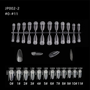 Puntas de Uñas Stiletto Cortas Esmeriladas Sin Necesidad de Limado, Cobertura Completa, Marca Privada, 12 Tamaños, Paquete Personalizado - Product Image 2