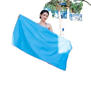 Gran oferta, toallas de microfibra con estampado de Color personalizado, toalla de playa lisa con bolsillos - Product Image 2