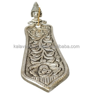 Hand made White Metal <b>Incense</b> Stick Holder & Ash Catcher <b>Incense</b> <b>Cone</b> Burner Agarbatti Stand Room Aroma - Product Image 6
