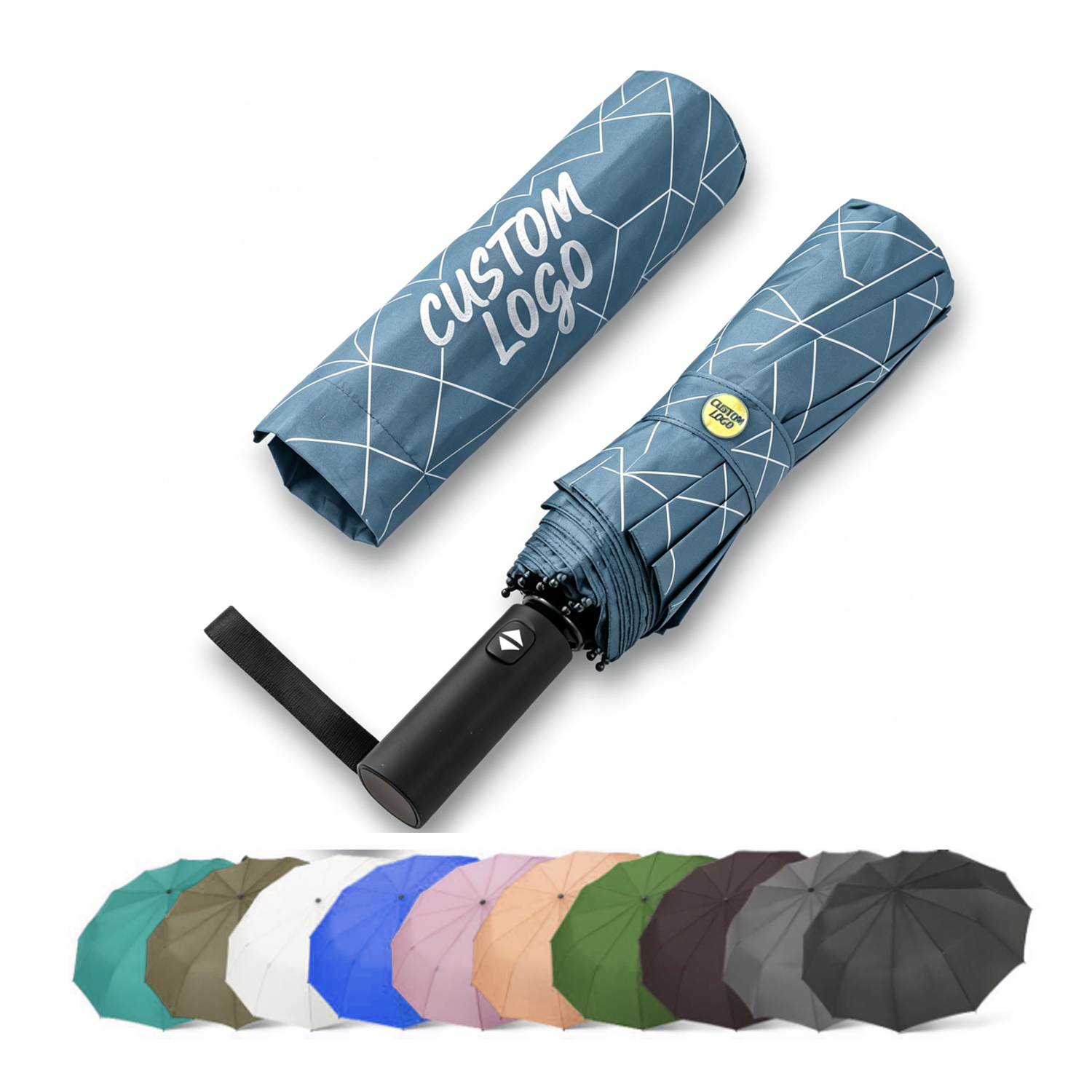 Automatic 3 fold umbrella