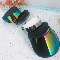 Casquette de pare-soleil d'été réglable OEM multicolore avec protection UV Casquette à visière en PVC