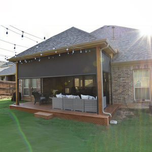 <span class=keywords><strong>Toldos</strong></span> de <span class=keywords><strong>protección</strong></span> contra la lluvia modernos de aluminio y poliéster impermeables con certificación CE, parasol de Patio resistente al viento de exportación global - Product Image 3