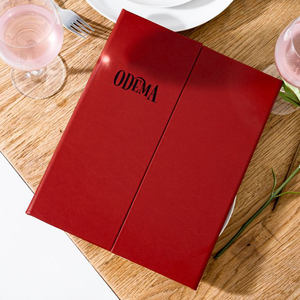 Menú de 3 Páginas de Alta Calidad para Cafetería, Cubierta de Menú de Cuero Sintético con Esquinas Reforzadas, Libro de Menú para Restaurante - Product Image 4
