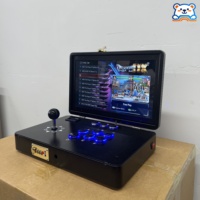 Console d'arcade portable PandoraDX Box 720P HD avec écran 3D pliable de 14 pouces, Moonlight, 29800 pièces, sans batterie