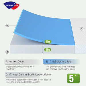 Cửa Hàng Giá Rẻ Nữ Hoàng Nệm Cho Giường Phòng Ngủ Nệm Vua Kích Thước Cao Su Tự Nhiên Bộ Nhớ Bọt Nệm - Product Image 3