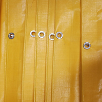 Bâche en PE jaune très résistante, imperméable et résistante aux UV, pour entrepôt, ferme, chantier