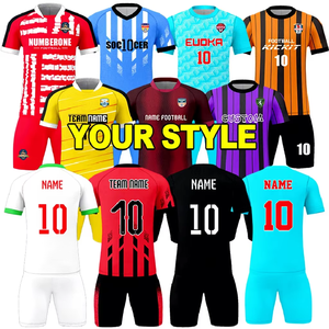 Personalizzazione di Fabbrica: Migliori Maglie Sportive da Calcio con Collo a V, Abbigliamento Sportivo Traspirante ad Asciugatura Rapida, Maglie Retro da Calcio - Product Image 5