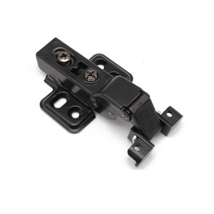 Winis Furniture <b>Hinge</b> <b>Spring</b> <b>Hinge</b> Soft Closing Half Surface Electrophoresis Black Cold Rolled Steel A707-709 - Product Image 5
