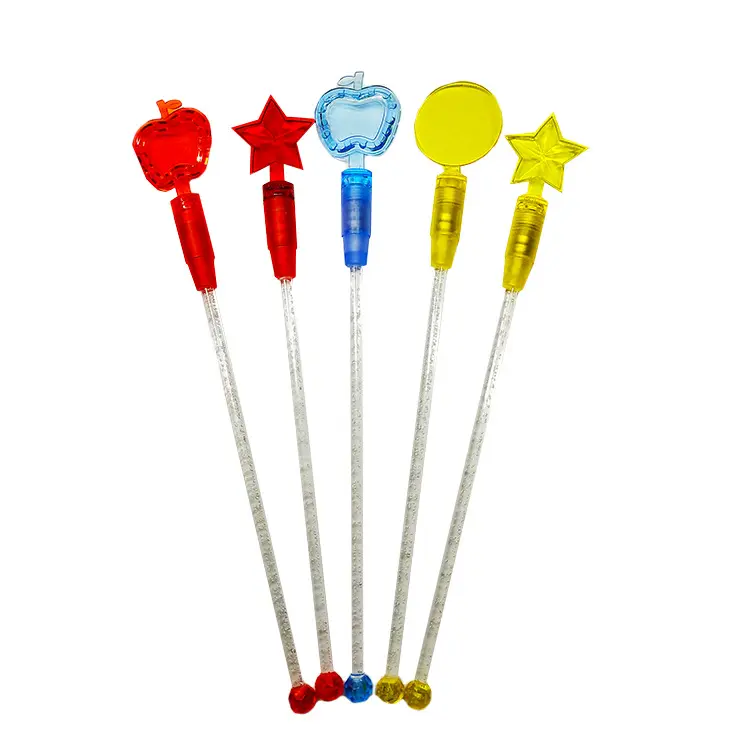 Bar Tools Light Up Swizzle Sticks Led Colorful Plastic Drink Stirrers LED Flashing Stirrer Swizzle Sticks