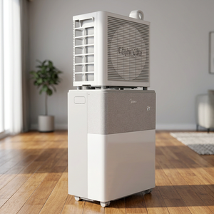 Aire Acondicionado Portátil Split Midea de 12000 BTU con Frecuencia Variable, Refrigeración y Calefacción, Control Remoto y Soporte para Aplicaciones - Product Image 3