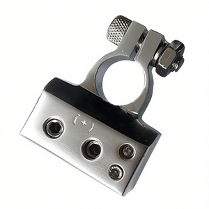 ขั้วต่อแบตเตอรี่แบบชุบโครเมียม ขั้วบวก 12V สำหรับยานยนต์ - Product Image 2