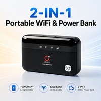 OLAX M100 10000mAh Power-Bank Routeur 4G LTE 300Mbps pour les voyages en plein air 2-en-1 USB Type-C 2.4G/5.8G SIM Hotspot WiFi portable