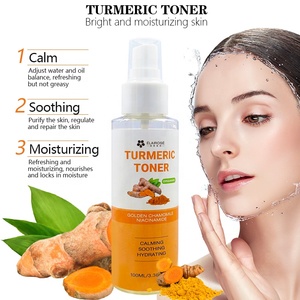 Spray Visage Éclaircissant au Curcuma Marque Blanche, Apaisant, Hydratant, Anti-Acné, Tonique Coréen Végétalien OEM - Product Image 2