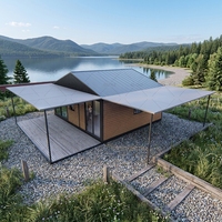 Maison préfabriquée de haute qualité, norme australienne, 20 pieds, 2 chambres, type conteneur extensible, double aile, pliable