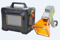 Petite machine de marquage laser à fibre portative 20W 30W 50W avec batterie, nouveau prix compétitif pour métal et plastique