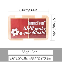 Offre Spéciale Make Up Face Cosmetic 2 Colors Waterproof Pink Powder Blush En stock