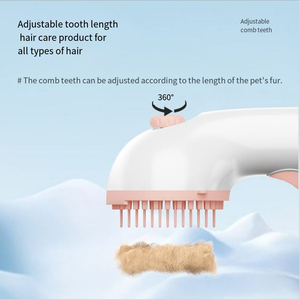 <span class=keywords><strong>Brosse</strong></span> démêlante réglable en plastique pour animaux de compagnie, sans lavage, pour poils longs et fins, outil de nettoyage pour chats et chiens, sans rinçage - Product Image 4