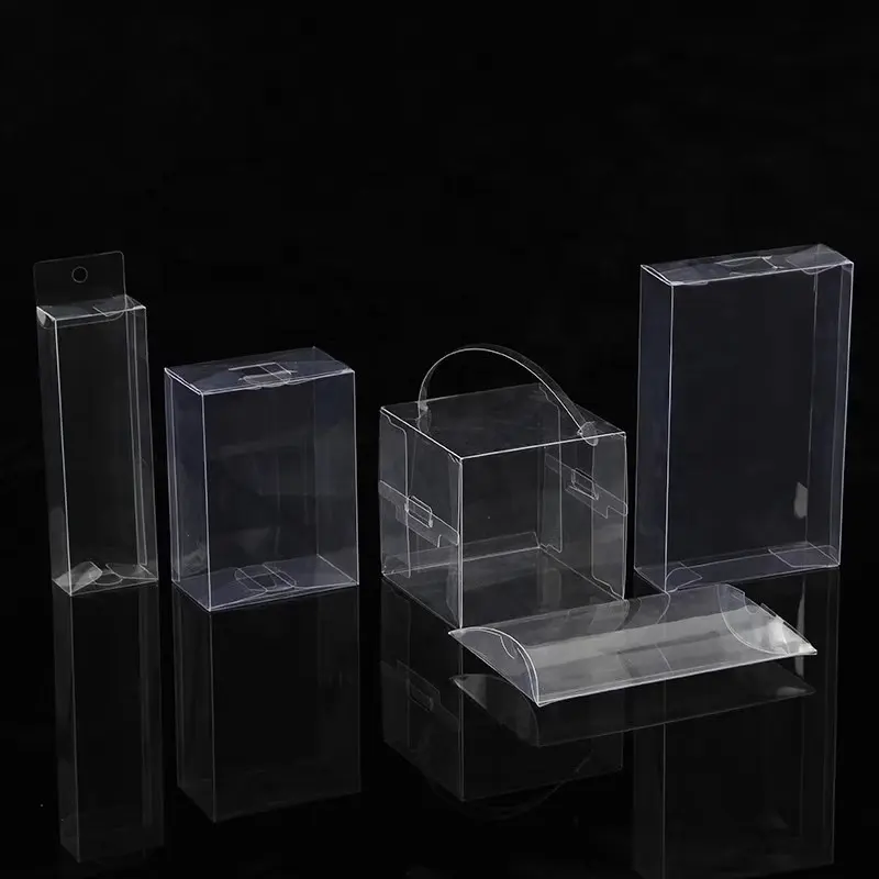 Mini MOQ PVC-Verpackungs boxen aus klarem Kunststoff Hoch transparente PET RPET-Kunststoff-Einzelhandel verpackungs box