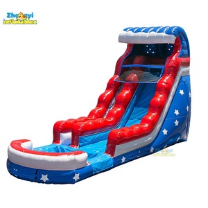 Toboggan aquatique gonflable géant de haute qualité pour adultes, toboggan aquatique gonflable commercial avec piscine - Product Image 6