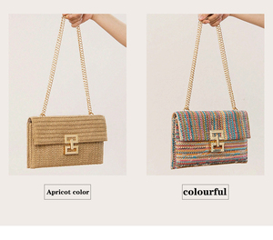 Bolso <span class=keywords><strong>de</strong></span> Paja Tejido, Bolso <span class=keywords><strong>de</strong></span> Playa, Bolso <span class=keywords><strong>de</strong></span> Mano <span class=keywords><strong>de</strong></span> Paja <span class=keywords><strong>de</strong></span> Verano, Bolsos Cruzados Boho para Mujer, Bolso <span class=keywords><strong>de</strong></span> Hombro Pequeño <span class=keywords><strong>de</strong></span> <span class=keywords><strong>Rafia</strong></span> - Product Image 2