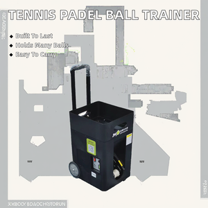 Máquina Lanzapelotas de Tenis y Pádel Portátil con 50 <span class=keywords><strong>Pelotas</strong></span>, Control Remoto y Aplicación para Entrenamiento en Interiores y Exteriores - Product Image 3