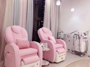Modern Luxury Nail Salon Spa Pedicure Chair with Whirlpool <b>Vibration</b> Massage Adjustable Reclining Seat Pipeless Jet System - Product Image 3